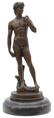 Bronzeskulptur david nach - bronzeskulptur,